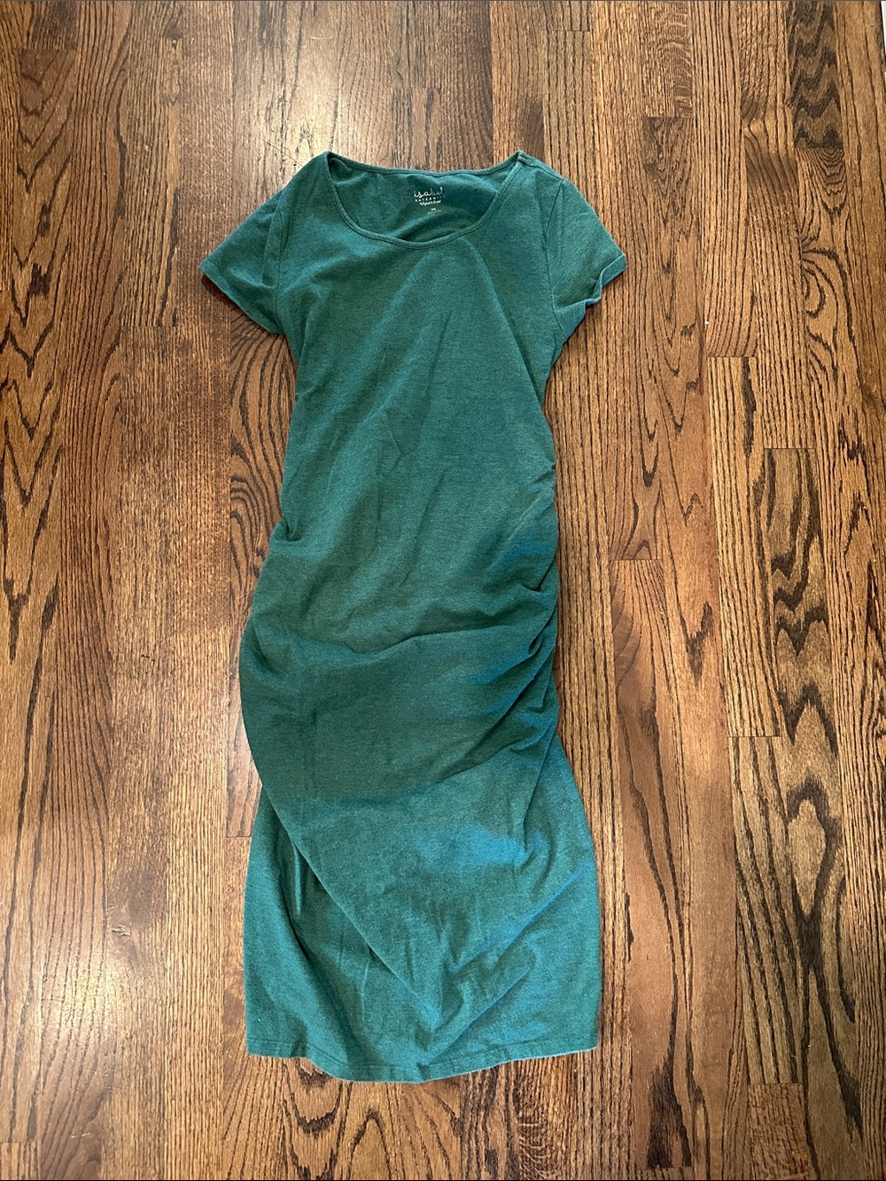 Isabel Maternity by Ingrid & Isabel Teal Scoop-Neck Midi Dress